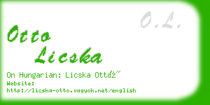 otto licska business card